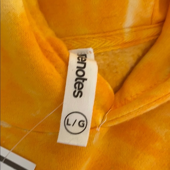 Yellow tie-dye crop sweater - Picture 3 of 4